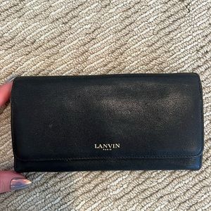 Lancing Black Lambskin Wallet